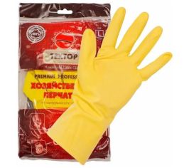 Перчатки хозяйственные латексные