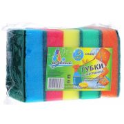 Губки для мытья посуды 5 шт. 95х70х30мм «Макси» Идеал (х1/30)