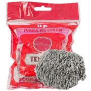 Мочалка метал. спиральная для посуды 15 г Текстоп (х1/120) Китай