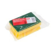 Губка для мытья посуды 95х65х44мм ТЕТ, профиль, абразив, в ПП упак (х1/50)