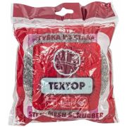 Мочалка метал. для посуды 80 г, стальная Текстоп (х1/60)