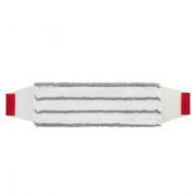Насадка плоская для швабры МОП 40x14,5см микрофибра, с красным креплением SYR (х1/1) КИТАЙ