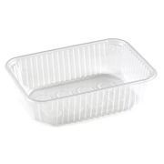 Контейнер низкий без крыш. прямоуг. ПП 750мл 186х132х48мм цвет прозр. ЮП (х100/500)