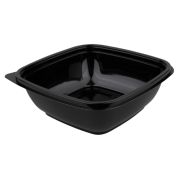 Контейнер без крыш. «Кубик» квадрат. ПП СпК-1616, 625мл 160х160х53мм цвет Черный СТП (х75/450)