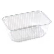 Контейнер низкий без крыш. прямоуг. ПП 1000мл 186х132х64мм цвет прозр. ЮП (х100/500)