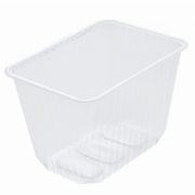 Контейнер низкий без крыш. прямоуг. ПП 2000мл 186х132х122мм цвет прозр. УЮ (х100/500)
