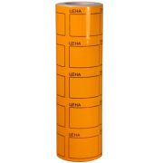 Ценник самоклеящийся цветной 50x40мм оранжевый 180 шт. (х100)