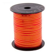 Лента упаковочная 228мх5мм (Красная с золотой полосой) (х1/5) Китай