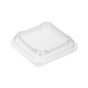 Крышка для контейнера квадрат. ПЭТ Д-320К 83х83х16мм цвет прозр. Комус (х1800)