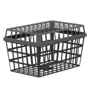 Контейнер без крышки прямоугольный (с отверстиями) ПП 500мл 87см 132x88x74,7мм цвет черный Перинт (х576)