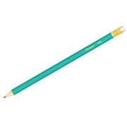 Карандаш ч/г, НВ, с ластиком, пластиковый (х1/12) Китай