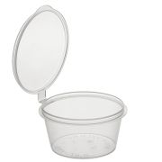 Соусник с верхним закрытием круглый 80мл 1259 «Стандарт» ПП цвет прозр. ОЗЛП/ВЗЛП (х80/960)