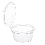 Соусник с верхним закрытием круглый 50мл 1247 (с упорами) D=63,4мм цвет черный ОЗЛП/ВЗЛП (х80/1200)