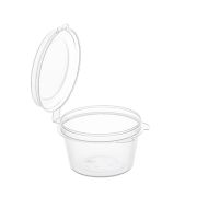 Соусник с верхним закрытием круглый 30мл 1237 (с упорами) D=51,7мм цвет прозр. ОЗЛП/ВЗЛП (х80/1920)