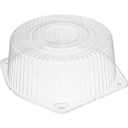 Крышка для тортницы круглая (высокая) БОПС Т-245/1КВ D=250мм Выс:95мм цвет прозр. Комус (х1/150)