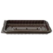 Дно для тортницы «Полено» прямоуг. ПЭТ СПТ-2413д 239х131мм цвет Коричневый (х1/350)