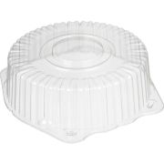 Крышка для тортницы круглая (низкая) БОПС Т-225КН (М)(Т) D=247мм Выс:70мм цвет прозр. Комус (х1/100)