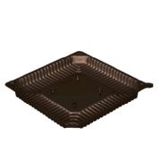 Дно для тортницы шипов. квадратное ПС Т-214ДШ 211х211х18мм цвет Коричневый Комус (х1/270)