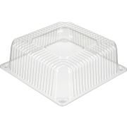 Крышка для тортницы квадрат. БОПС Т-214К 220х220х70мм цвет прозр. Комус (х1/270)
