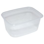 Контейнер без крыш. прямоуг. ПП 250мл 108х82мм цвет прозр. Д-полимер (х100/1000)