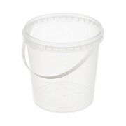 Ведро пищевое круглое с к/з 11,3л D=290мм Выс:222мм цвет прозр. БСВ (х1/25)