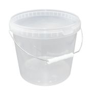 Ведро пищевое круглое с метал. ручкой и к/з 11л D=294мм цвет прозр. АП (х20)