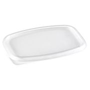 Крышка к среднему конт. прямоуг. ПП для 350-1000мл 138х102мм цвет прозр. ЮП (х100/1000)