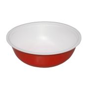 Контейнер без крыш. «Миска» круглый ВПС 370мл D=130мм Выс:45мм цвет Красный Протэк (х420)