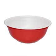 Контейнер без крыш. «Миска» круглый ВПС 500мл D=130мм Выс:65мм цвет Красный Протэк (х480)