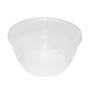 Банка «Плошка» с крыш. круглая ПП 1230, 360мл D=112мм цвет прозр. ОЗЛП/ВЗЛП (х72/216)