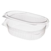 Контейнер с совмещенной крышкой овальный БОПС РКС-350/1 (ОП) (Т), 350мл 158x129мм цвет Прозрачный Комус (х375)