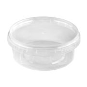 Банка с крыш. круглая с кз ПП 385мл D=122мм цвет прозр. ОЗЛП/ВЗЛП (х225)