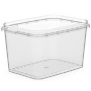 Банка под пресервы без крыш. прямоуг. (КЗ) ПП 500мл 121х91х72мм цвет прозр. Перинт (х250)