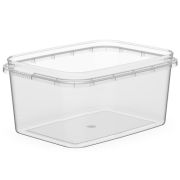 Банка под пресервы без крыш. прямоуг. (с к/з) ПП 400мл 121х91х58мм цвет прозр. Перинт (х50/500)