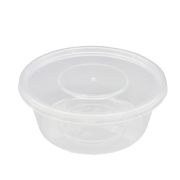 Банка с крыш. круглая ПП 360мл D=112мм цвет прозр. СП (х40/200)
