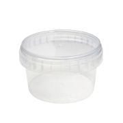 Банка с крыш. круглая с кз ПП 1229КП 250мл D=95мм цвет прозр. ОЗЛП/ВЗЛП (х1/160)