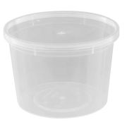 Банка под пресервы с крыш. круглая ПП 500мл D=112мм цвет прозр. Д-полимер (х400)