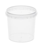 Банка с крыш. круглая с кз ПП 1523КП 400мл D=95мм цвет прозр. ОЗЛП/ВЗЛП (х1/320)