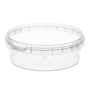 Банка с крышкой круглая с кз ПП 1505КП, 500мл 140мм цвет Прозрачный (ОЗЛП/ВЗЛП)