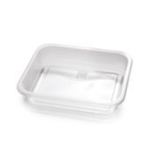 Контейнер низкий под запайку без крыш. прямоуг. ПП К-147, 380мл 147х109х36мм цвет прозр. СТП (х110/660)