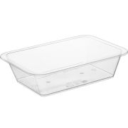 Лоток (контейнер) прямоуг. ПП под запайку 1276 940мл 210х148х47мм цвет прозр. ОЗЛП/ВЗЛП (х1/300)