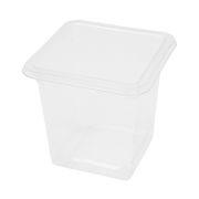 Контейнер «Стакан» без крыш. квадрат. ПЭТ ПР-СТ-80, 220мл 80х80х75мм цвет прозр. Протэк (х1/360)