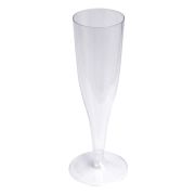 Фужер «Флюте» для шампанского с прозр. ножкой ПС цвет прозр. 150/180мл Ассорти (х6/564)