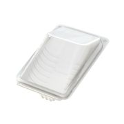 Контейнер с совмещ. крыш. прямоуг. (для роллов) ПЭТ 157x110x47мм цвет Прозрачный (х200)