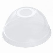 Крышка к шейкеру купольная с отверстием ПЭТ D=95мм цвет прозр. УЮ (х50/1000)