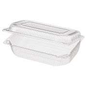 Контейнер с совмещ. крыш. прямоуг. БОПС РК-21(Т)(М) 0,5кг 206х130х60мм цвет прозр. Комус (х1/400)