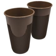 Стакан для гор напитков «зимний» ПП 1035кор D=90мм цвет Коричневый 450мл ОЗЛП/ВЗЛП (х8/160)