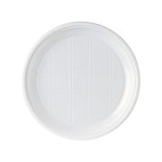 Тарелка бессекционная ПС D=205мм цвет Белый СТП (х100/1800)