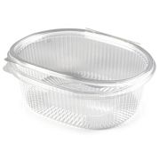 Контейнер с совмещ. крыш. овал. ПЭТ РКС-750, 750мл 175х149х64мм цвет прозр. ЮП (х420)