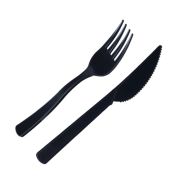 Набор столовых приборов 2 (вилка 180 черн, нож 180 черн) СП (х300)